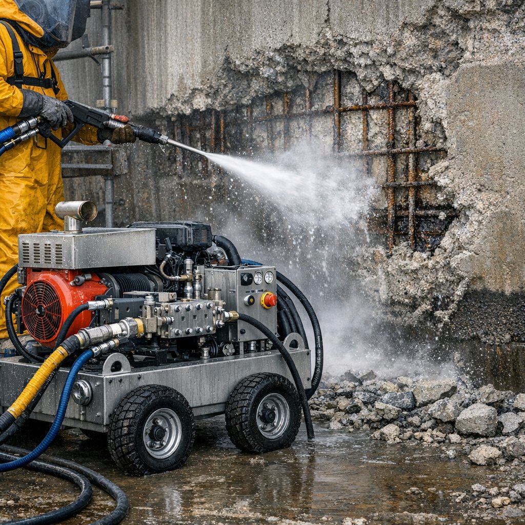 Spezialisierter Höchstdruckwasserstrahl (HDW) Dienstleister für Betonabtrag