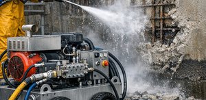 Spezialisierter Höchstdruckwasserstrahl (HDW) Dienstleister für Betonabtrag